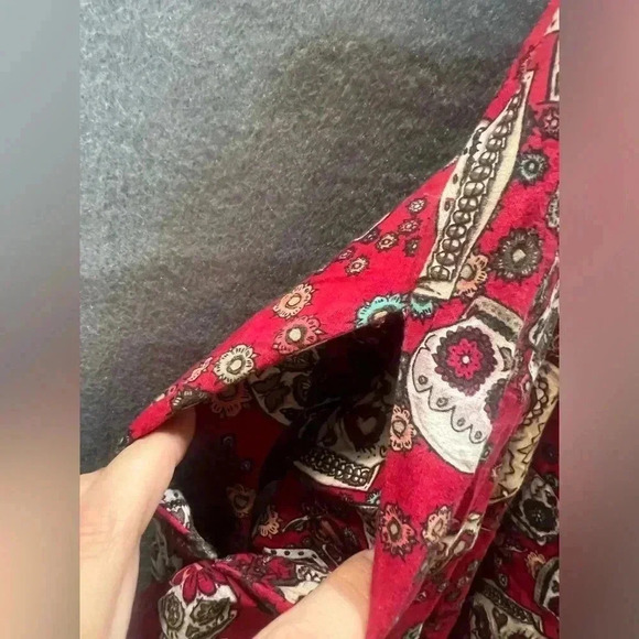 Hell Bunny Vixen Jasmin Sugar Skull Fit and Flare Dress Sz Small - Picture 5 of 6